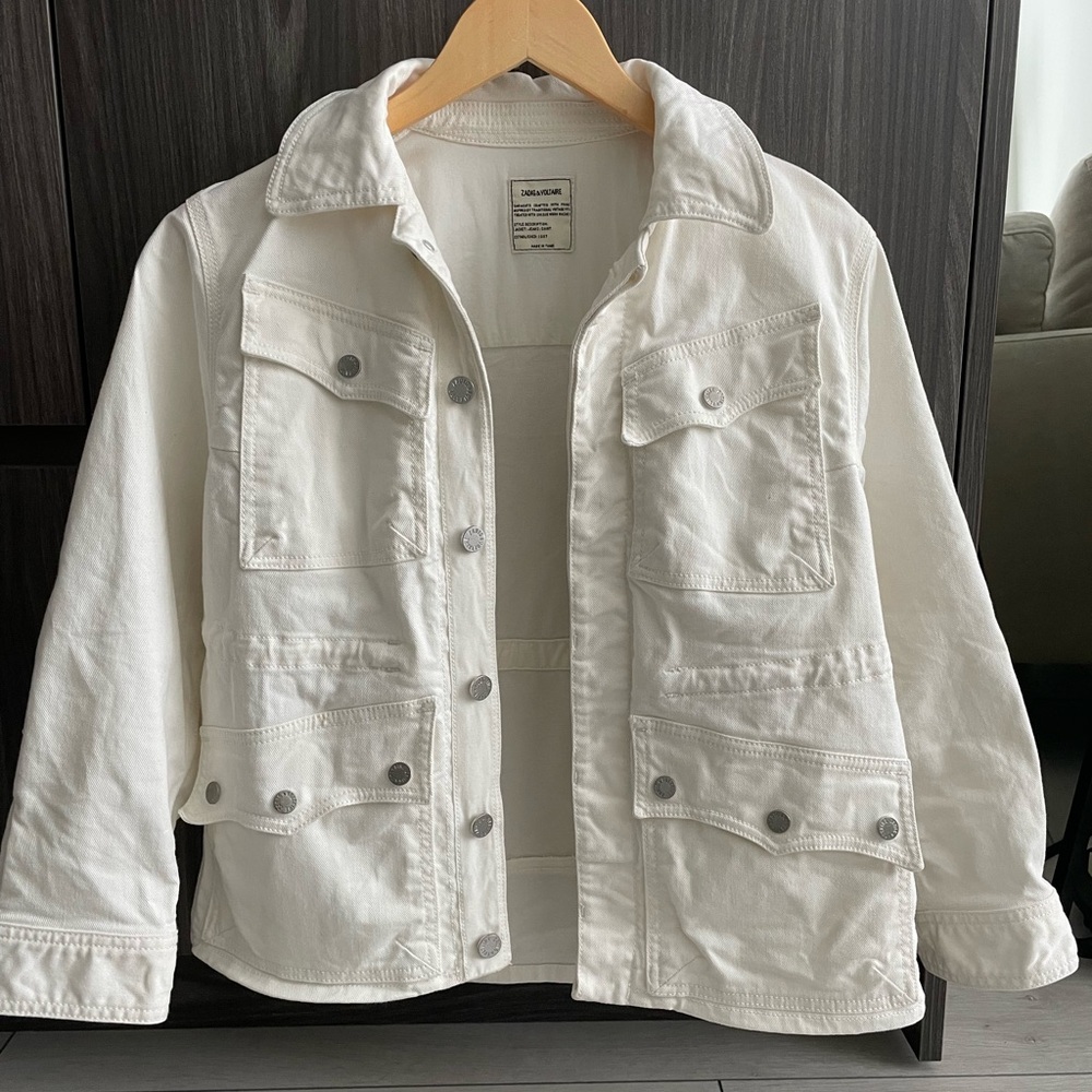 Zadig & Voltaire White Jean Jacket